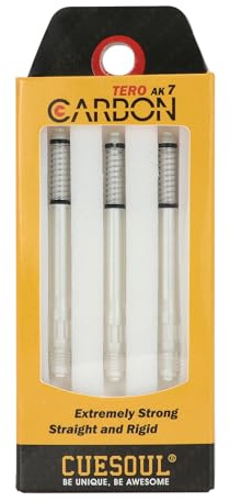 CUESOUL TERO AK7 Carbon Dartwellen/Stamm integrierte Feder-Teleskope,Set von 3 PCs