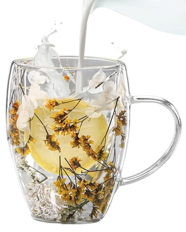 Taza de con flores secas – Taza de café de con flores secas, taza de café