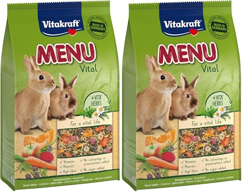 Vitakraft Cibo per Conigli Nani, 3kg (Confezione da 2)