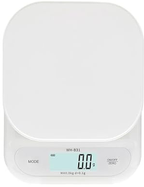 2025. Bilancia da cucina con display LCD, ricarica USB/batteria, bilancia elettronica da cucina ad alta precisione, bilancia for tè, pesatura di utensili da forno(3kg-0.1g USB charge)