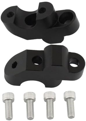 Motorcykeltillbehör Styling Abrazadera para Manillar De Motocicleta, Elevador De Manillar para NC750X, NC750S, DCT, NC700S, NC700X, CB300F, CB400F, 500F Y 500X(Negro)