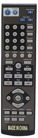 Diyeeni RC-656DV Sostituzione del Telecomando per il Lettore DVD Integra, Telecomando per Lettore Multimediale, Simple Setup Universal Remotes
