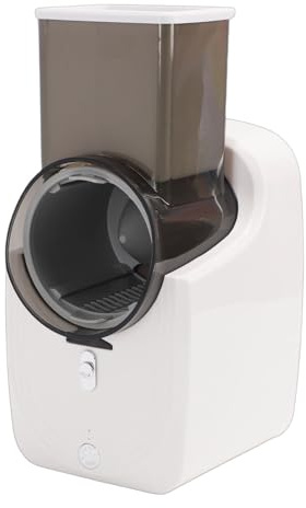 Fockety Trancheuse à Légumes électrique, Râpe à Fromage Rechargeable Automatique en Acier Inoxydable, Broyeur de Fromage avec Différentes Lames pour Fromage, Fruits, Salade