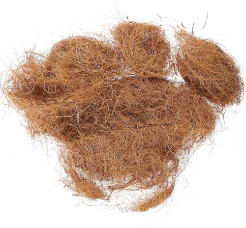 ABOOFAN Fibra de Mantillo para Plantas y Macetas 100g, Material Vegetal Transpirable para Sustrato de Suculentas y Decoración de Terraza Exterior