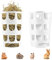 2 Stücke Kleintiere Futterspender, Heuraufe für Kaninchen, Heuraufe Meerschweinchen, Weniger Vergeudetes Heu Feeder für Kaninchen, Meerschweinchen, Chinchilla, Kleintiere, Hamster