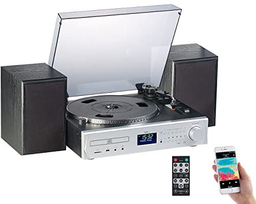 auvisio Plattenspieler/Digitalisierer, DAB+, CD, Bluetooth, Versandrückläufer