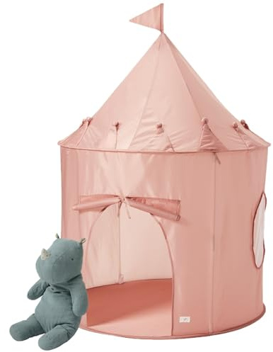 3 Sprouts, Tente de Jeu pour Enfants, en Polyester recyclé, idéale pour Jouer dans la Chambre et la Salle de Jeux, Rose, 100,1x100,1x134,6 cm