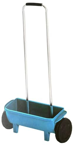 Esparcidor de semillas de césped y césped, esparcidor universal para distribuir fertilizantes, semillas y sal, ancho de dispersión de 45 cm, capacidad de 12 litros para una fácil aplicación de product