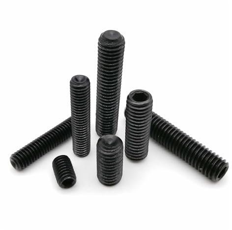 10/50 Stück M1,6 M2 M2,5 M3 M3,5 M4 M5 M6 M8 DIN916 Schwarzer Stahl der Güteklasse 12,9 Innensechskant Innensechskant Cup Point Madenschraube Stellschraube(50pcs M8,2mm)