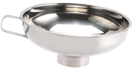 Amosfun Set Di 2 Imbuti in Acciaio Inossidabile Per Un Trasferimento Di Liquidi Facile E Pulito in Cucina