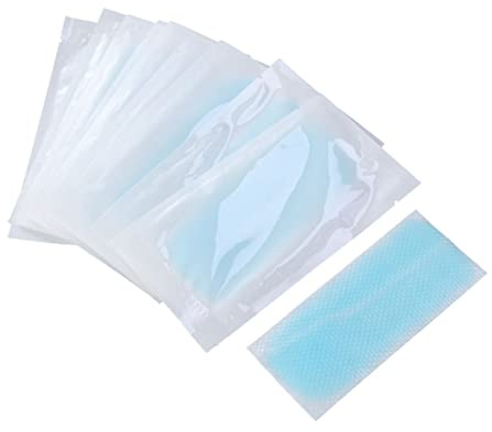 Yardenfun 10 Pezzi Strisce Gel Raffreddanti per Fronte e Denti Adesivi Rinfrescanti Portatili Rapido per Alleviare Affaticamento Sonnolenza e