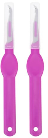 GARVALON Lot de 2 Découseurs Coupe-Fil Multi-Usages pour Couture Accessoires Légers et Robustes Bords Arrondis Détacheurs de Points Précis pour Travaux Manuels à Domicile