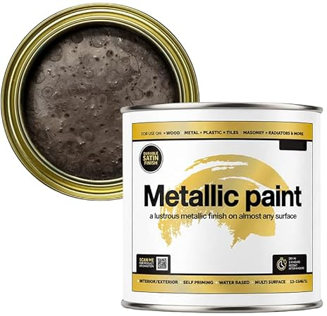 Colour Centre Metallics Paint (Antique Bronze 12, 0.25 Liters) | A lustrous metallic finish for almost any surface
