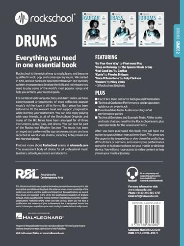 Rockschool Drums Grade 2 (2024). Include Audio-online