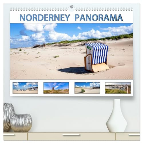 NORDERNEY PANORAMA (hochwertiger Premium Wandkalender 2026 DIN A2 quer), Kunstdruck in Hochglanz: Inselmomente - Sonne, Dünen, Meer und Strand (CALVENDO Natur)