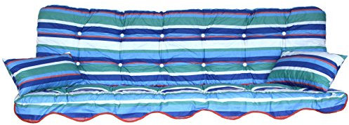 Adlatus-Kühnemuth Polsterauflage Gartenstuhlauflage Modell 720 Streifen (150x50 cm Hollywoodschaukelauflage)