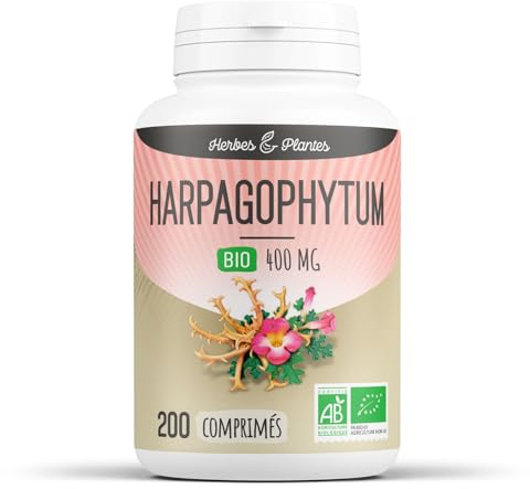 Herbes Et Plantes Harpagophytum Bio 200 Comprimés 400 mg