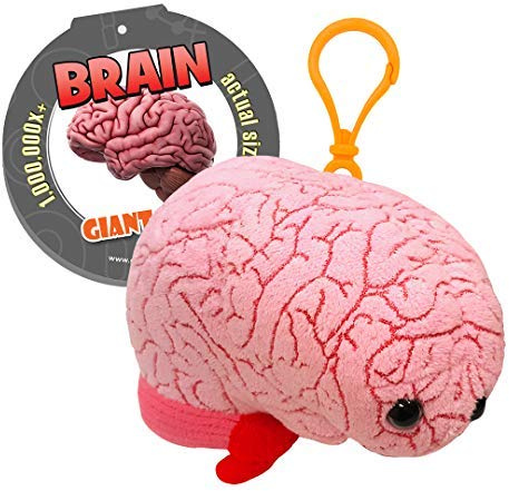 GIANTmicrobes Brain Organ Plush Keychain