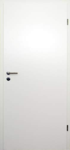 HORI® Zimmertür Komplettset mit Zarge und Türdrücker I Innentür CPL Weiß I Höhe 198,5 cm I Anschlag, Breite und Wandstärke wählbar I DIN rechts I 1985 x 985 x 100 mm