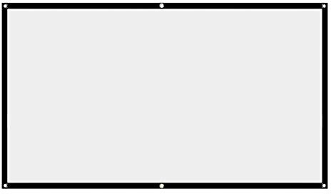 Projektor-Leinwand, weiße Projektor-Leinwand, 16:9, Keine Falten, Heimkino, Faltbare Projektionsleinwand, 60inch, 84inch,150inch