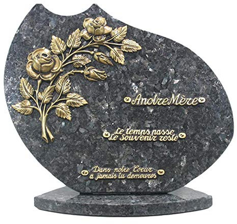 Goutte - Plaque funéraire granit - Granit - Lanhélin | France - 40cm