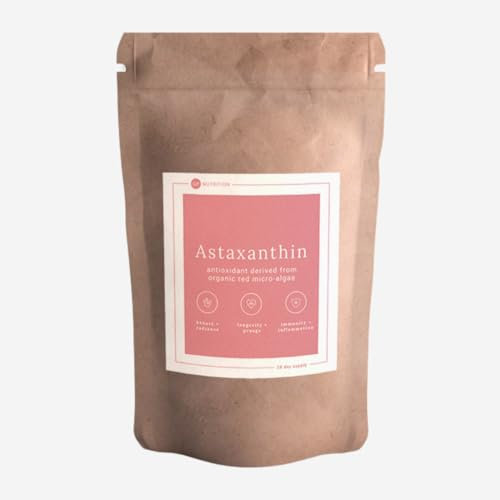 GP Nutrition Astaxanthin - Super Antioxidant Haematococcus Pluvialis, 100% Pure, Natural & Bioavailable, 28 Capsules (4 Weeks Supply)