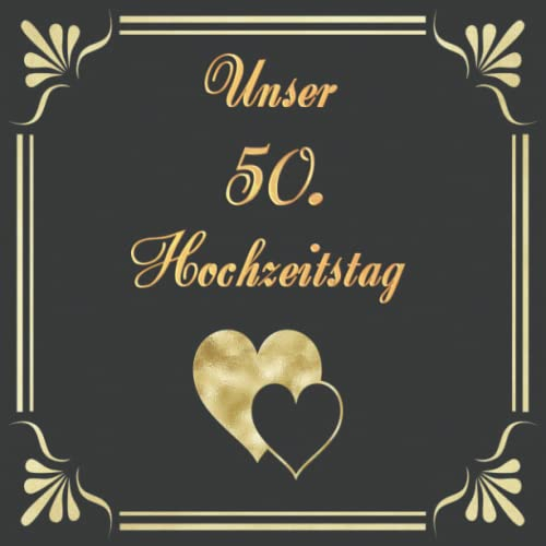 Unser 50. Hochzeitstag Goldene Hochzeit Fotoalbum & Gästebuch Goldhochzeit Hochzeitstagebuch Geschenkidee Hochzeitsalbum Erinnerungsbuch ... 100 Seiten Bullet Journal Notizbuch 002