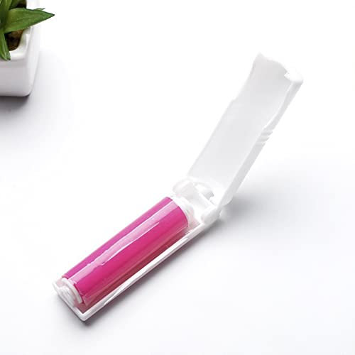 FIYSON 2 Pack Sticky Lint Rolle,Mini Portable Lint Remover,Washable Dust Lint Roller Cover,Pet Hair Remover Brushes,Lint & Dust Remover Working On Couch, Pets, Clothes & Carpets and furniture (Red)