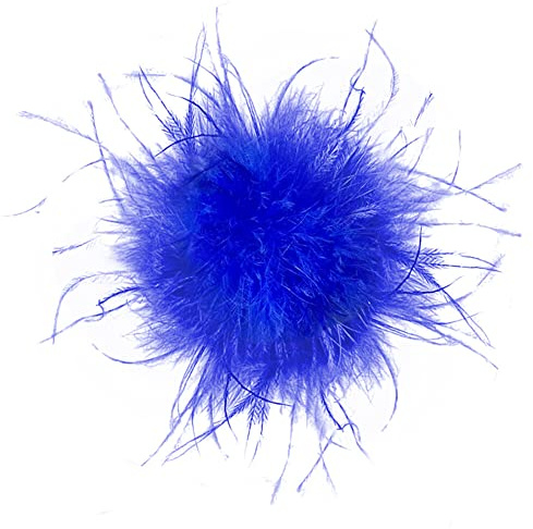Frauen Mädchen Feder Brosche,Asudaro Vintage Natürliche Flauschige Straußenfeder Brosche Schmuck Fascinators Braut Dekor Damen Blumen Broschen Pin Brosche Anstecknadel für Festival Hochzeit