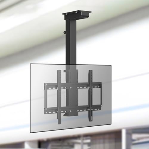 tv Lift elektrisch, tv deckenhalterung elektrisch Mit Auto Lift,deckenhalterung für Fernseher Zwei Installationsmethoden, Passt 32-70 Zoll Flach Und Curved TVs (Größe : 730-1730mm)