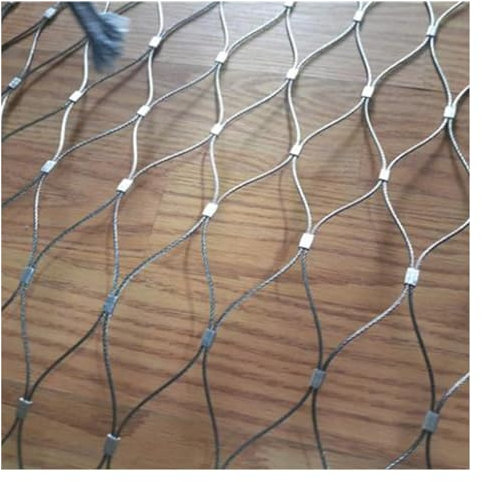 ZHZHXR 304 Edelstahl-Seilgeflecht, Sturzsicheres Edelstahl-Sicherheitsnetz 2mm/5cm Einfach Zu Installierendes Geflügelkäfignetz(3.5x5m)