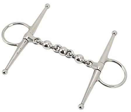 Qcwwy Weiteres Zuchtzubehör Mundgebiss Leichtes Pferdemaul-Trensengebiss mit Exquisitem Aussehen Pferdetrense-Rolle Zum Reiten Kompatibel mit 5,3-Zoll-Pferdemaul