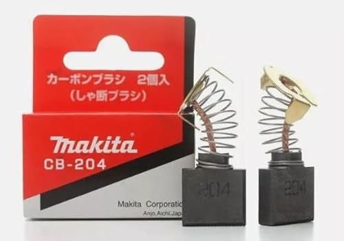 Makita Spazzole di carbone CB204 – Spazzole di ricambio Makita 16,2 x 17,9 x 7 mm – 1 paio
