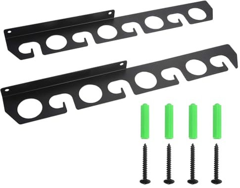 Angelrutenhalter, Angelrutenhalter | Horizontaler Wand-Rutenhalter | Robuster Angelrutenhalter aus Stahl, platzsparender Stäbchenhalter und Organizer für Garage, Decke