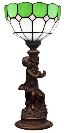 table lamp Table Lamps Brown for Lounge Baroque Style Stained Glass Vintage Antique Table Lamps Cute Mini Night Lights for Kids' Bedroom/Living Room Warm as Ever desk lamp