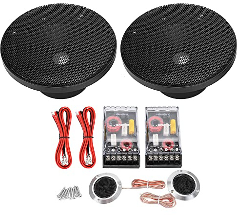 Conférencier de la voiture Gearwell, unité audio coaxiale de 6,5 pouces avec paire de tweeter, haut-parleur de remplacement du son stéréo automobile