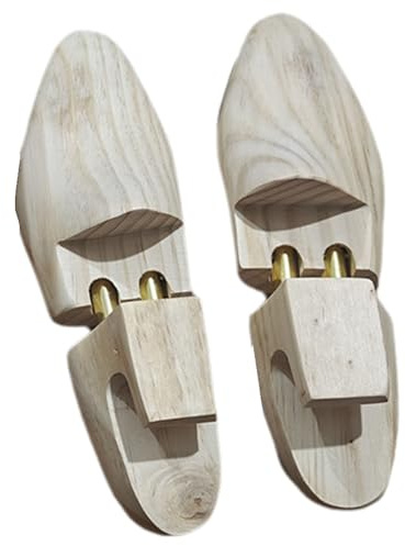 Harewtwy Horma de Madera Maciza para Zapatos, Ajustable, Antiarrugas, de, Tamaño L