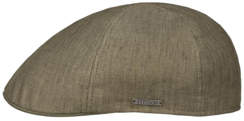STETSON Texas Just Linen Flat Cap Melerat enfargat Tillverkad i EU Unisex Var Sommar
