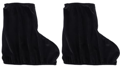 TOYANDONA Copripattini Elastici per Scarpe da Skate Protezione per Pattini su Ghiaccio e Rotelle Morbidi e Adatti Hockey Figure e Roller Nero
