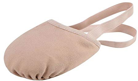 Linodes Canvas Contemporary Pirouette Lyrical Half Sole Jazz Ballet Dance Shoe Turning Shoes for Women and Girls-Nude-S