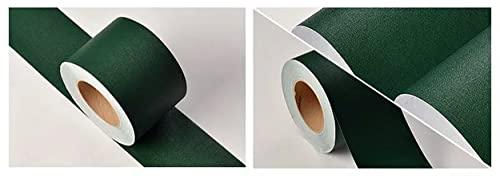 Bordo di carta da parati con bordo adesivo per decorazione da parete, decorazione da parete, 5 x 500 cm, colore: verde scuro