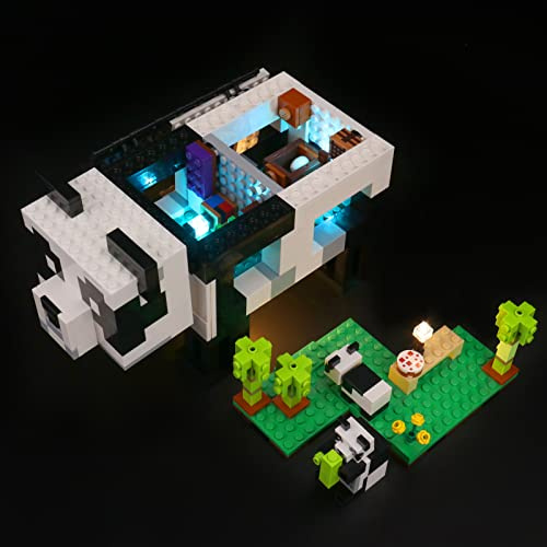 Led Licht Set für Lego 21245 Minecraft Das Pandahaus Set, Dekoration DIY Beleuchtungsset für Lego The Panda Haven Kreative Spielzeuglichter (Kein Lego-Modell enthalten, nur Beleuchtung)