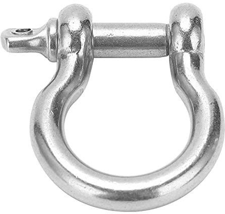 Grillete de Arco, Grillete de Carga M5 D de 10 Piezas, Grillete de Arco en Forma de U de Acero Inoxidable para Acampar, Senderismo, Escalada, Receptores de Remolque
