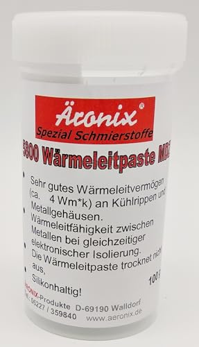 Äronix - Pasta térmica 5800 tipo MDZ hasta 200 °C para CPU, GPU, IC, chip, procesador, radiador, disipador térmico, MOSFET (235€/1 kg)
