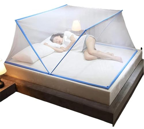 YYLDPFDC Plegable Mosquitera Cama, Cama de Interior, Carpas portátiles con Dosel, para Cama Individual o Matrimonio,Portátil Mosquito Cortina para Camping Viaje Hogar al Aire Libre