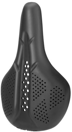EALRIDV Fahrradsattel überzug, Voll-Silikon Fahrrad Sattelbezug Atmungsaktiv Stoßdämpfend, rutschfest Wasserdicht Komfortable Fahrradsitz Polsterung (Black)