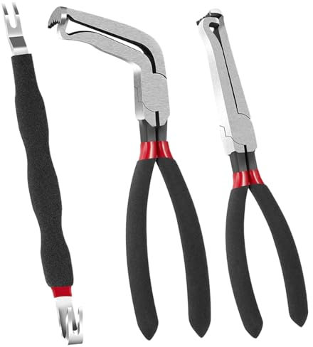 Pinza elettrica – Morsetto Pin – Set di estrazione | Pinza a pressione Locking – Strumento di rimozione del tappo filo, morsetto per tubo flessibile per manutenzione rapida