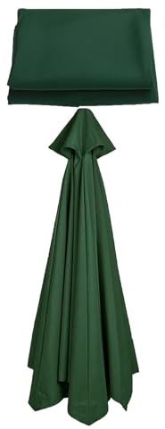 YNJJKA Toile de Rechange pour Parasol 6/8 Baleines, Auvent de Rechange pour Parasol D'extérieur, Polyester(O3,350cm 8 Ribs 11.5 FT)