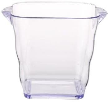Seau à glace en acrylique for fêtes, seau à vin transparent en plastique de 5 L, refroidisseur de bouteille de boisson, bac à champagne, vin, bière, boisson for Wine, Drinks, Bar, Beverage Cooler