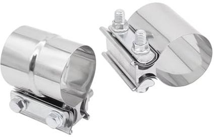 Tubo di Scarico Auto Manicotto di collegamento in acciaio inossidabile 304 da 2, 2,25, 2,5, 2,75, 3 universale per tubo di scarico 51, 57, 63, 76 mm(51MM)